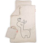 Parure de lit en coton bio lalee sable (100 x 140 cm) Parure de lit en coton bio lalee sable (100 x 140 cm)