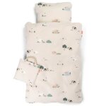 Parure de lit junior tiny farm sable (100 x 140 cm)