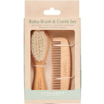 Ensemble brosse et peigne b�b� en bois