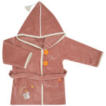 Peignoir ecureuil marsala personnalisable (2 - 4 ans)