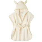 Peignoir de bain soft bambou mousse de lait (0 - 2 ans)