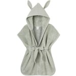 Peignoir de bain soft bambou vert de gris (0 - 2 ans)