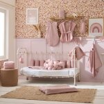 Peignoir bambou et gaze de coton p�tale (0 - 2 ans)