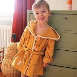 Peignoir chat caramel personnalisable (2 - 4 ans)