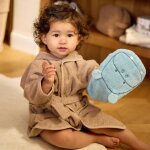 Peignoir en �ponge milky coffee (3 - 4 ans)