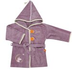 Peignoir licorne parme personnalisable (2 - 4 ans)