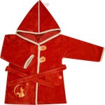 Peignoir panda roux terracotta personnalisable (2 - 4 ans)