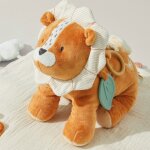 Peluche d'activit�s babou en veloudoux caramel (26 cm)