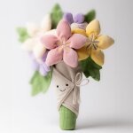 Peluche amuseable bouquet de fleurs (31 cm)