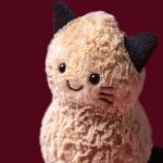 Peluche amuseable cacahu�te en chat (15 cm)