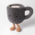 Peluche amuseable tasse � caf� (14 cm)