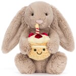 Peluche bashful lapin beige anniversaire (31 cm)
