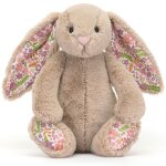 Peluche bashful lapin en fleurs beige (18 cm)
