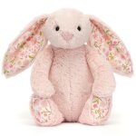 Peluche bashful lapin en fleurs cerise (18 cm)