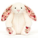 Peluche bashful lapin en fleurs cr�me (18 cm)