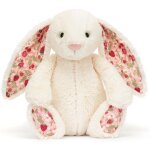 Peluche bashful lapin en fleurs cr�me (31 cm)
