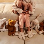 Peluche berto bear golden caramel (23 cm)