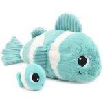 Peluche bigou maman et bébé les ptipotos aqua (38 cm) Peluche bigou maman et bébé les ptipotos aqua (38 cm)