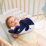 Peluche bouillotte bien - �tre baleine petit calme (17 cm)