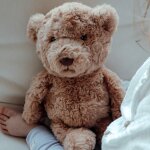 Peluche bruit blanc rechargeable lou ours marron