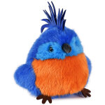 Peluche les cui - cui paradis perroquet bleu royal (15 cm)