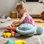 Peluche g�ante les ptipotos sauvenou maman - b�b� tortue menthe (49 cm)