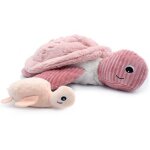 Peluche géante les ptipotos sauvenou maman - bébé tortue rose (49 cm) Peluche géante les ptipotos sauvenou maman - bébé tortue rose (49 cm)