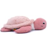 Peluche gante les ptipotos sauvenou la tortue rose (50 cm)
