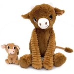 Peluche hindou maman et bb les ptipotos cassonade (31 cm)