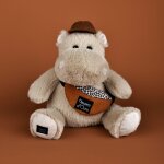 Peluche hippopotame hello brook beige (20 cm)