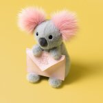 Peluche koala avec message (20 cm)