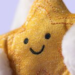 Peluche lapin cream avec �toile (31 cm)