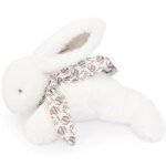 Peluche lapin doudou pantin blanc (25 cm)