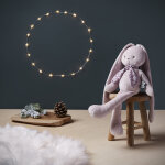 Peluche lapinoo pantin rose (35 cm)
