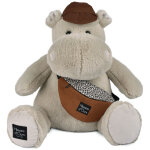 Peluche hippopotame hello brook beige (38 cm)