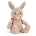 Peluche lapin avec sac � dos (22 cm)