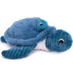 Peluche les ptipotos sauvenou maman et b�b� tortue bleu (29 cm)