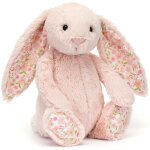 Peluche bashful lapin en fleurs cerise (31 cm)