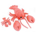 Peluche iloveyou maman et b�b� les ptipotos corail (48 cm)