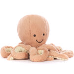 Peluche ocean crew odell pieuvre rose (23 cm)