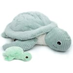 Peluche g�ante les ptipotos sauvenou maman - b�b� tortue menthe (49 cm)