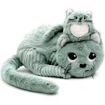 Peluche miaou le chat maman et b�b� menthe (32 cm)