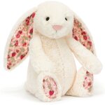 Peluche bashful lapin en fleurs cr�me (31 cm)
