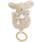 Peluche musicale lapin doudou beige (20 cm)