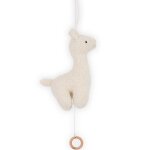 Peluche musicale lama blanc