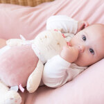 Peluche musicale rose et lili (26 cm)