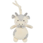 Peluche musicale vache little bloom gris
