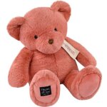 Peluche le nounours rose praline (40 cm)