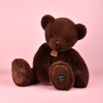 Peluche ours cl�mentin choco cranberries (60 cm)