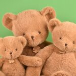 Peluche ours cl�mentin praline cacahu�te (60 cm)